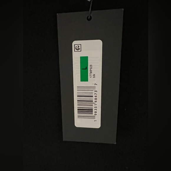 Kenneth Cole Black Notch Collar Single Breasted Womens Size L Fly Front Coat New - Picture 12 of 16